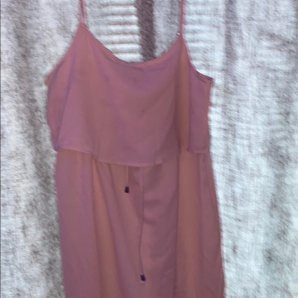 Pink High Low Flowy Sundress